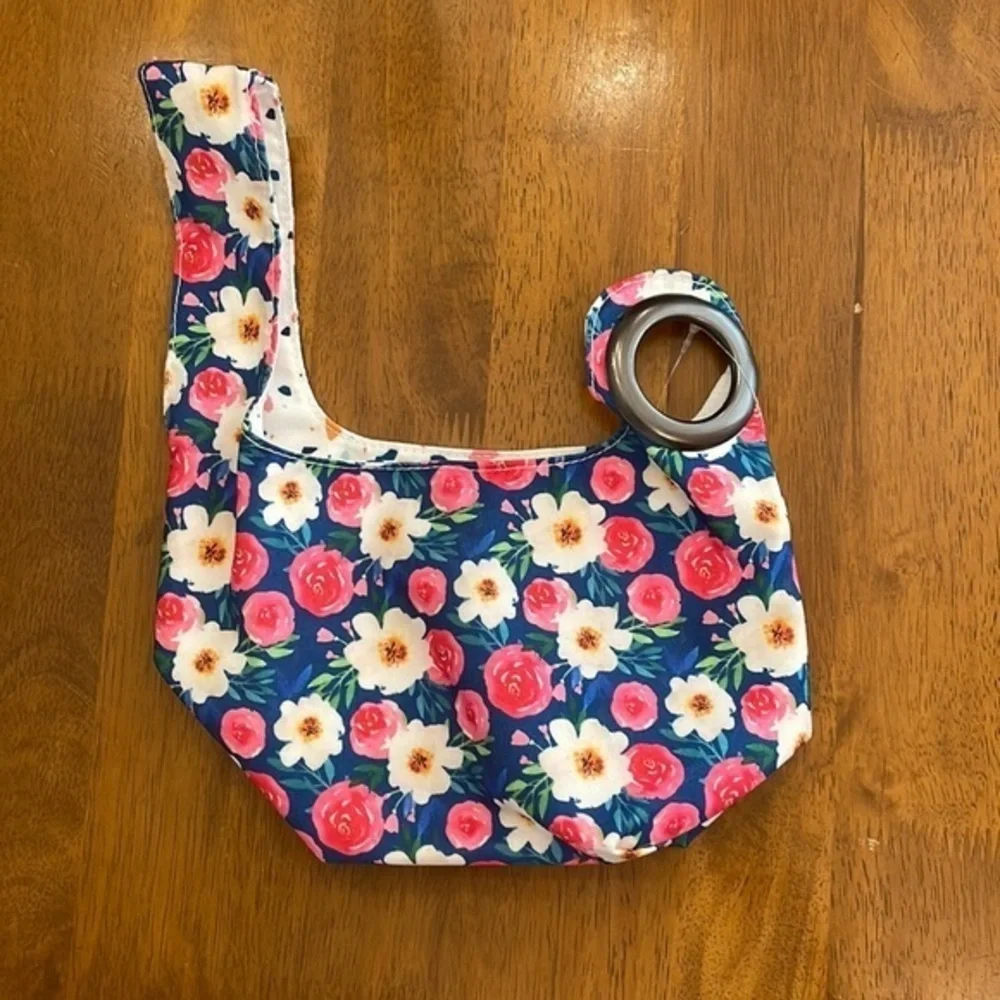 Floral reversible storage bag